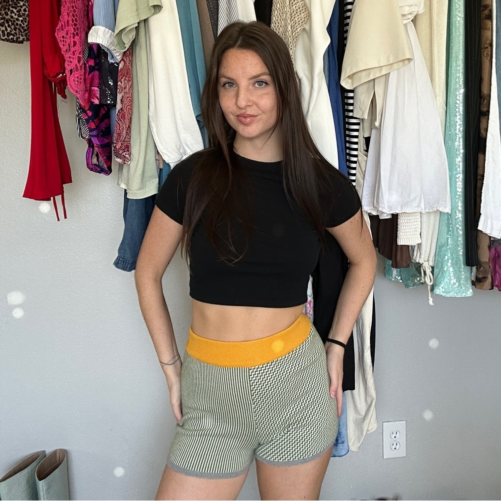 Anthropologie Dolan Left Coast Colorblock Knit Shorts — Size XS
